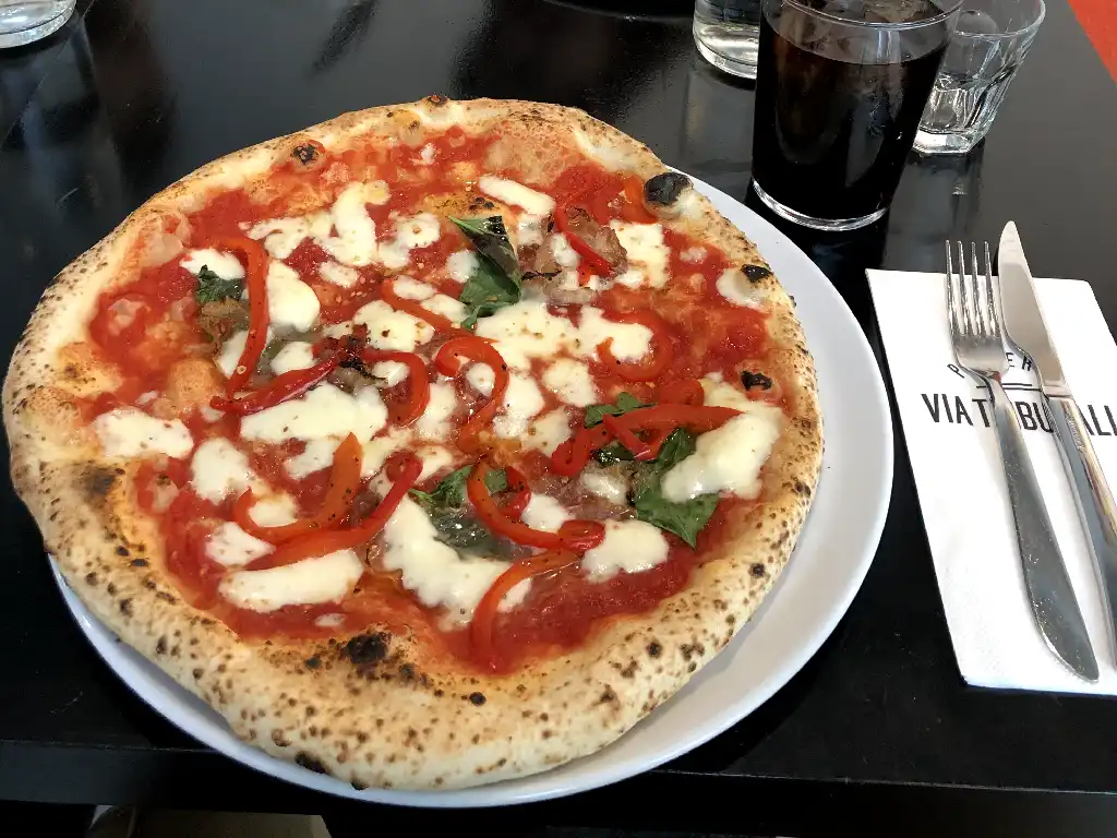 Via Tribunalis Pizzeria Helsinki. Huonoin pizza ever.