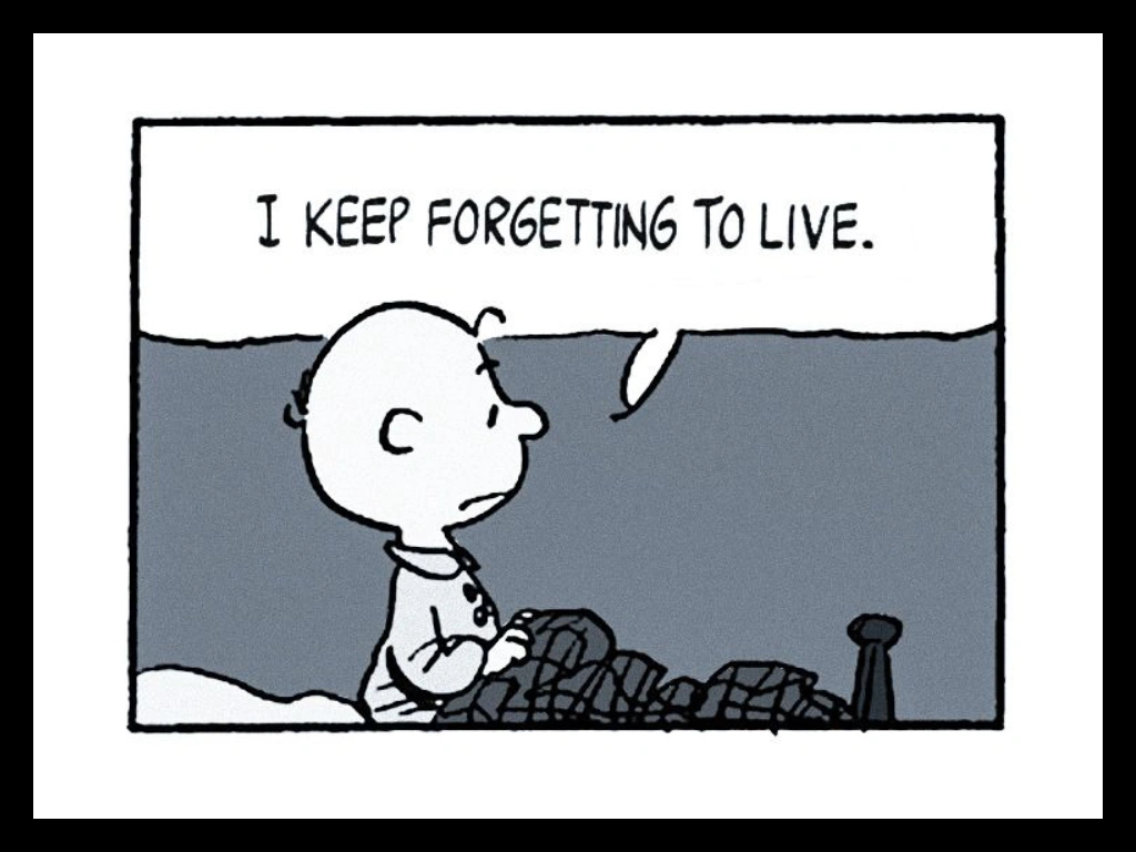 i keep forgettiing to live - Balls to the Wall blogi