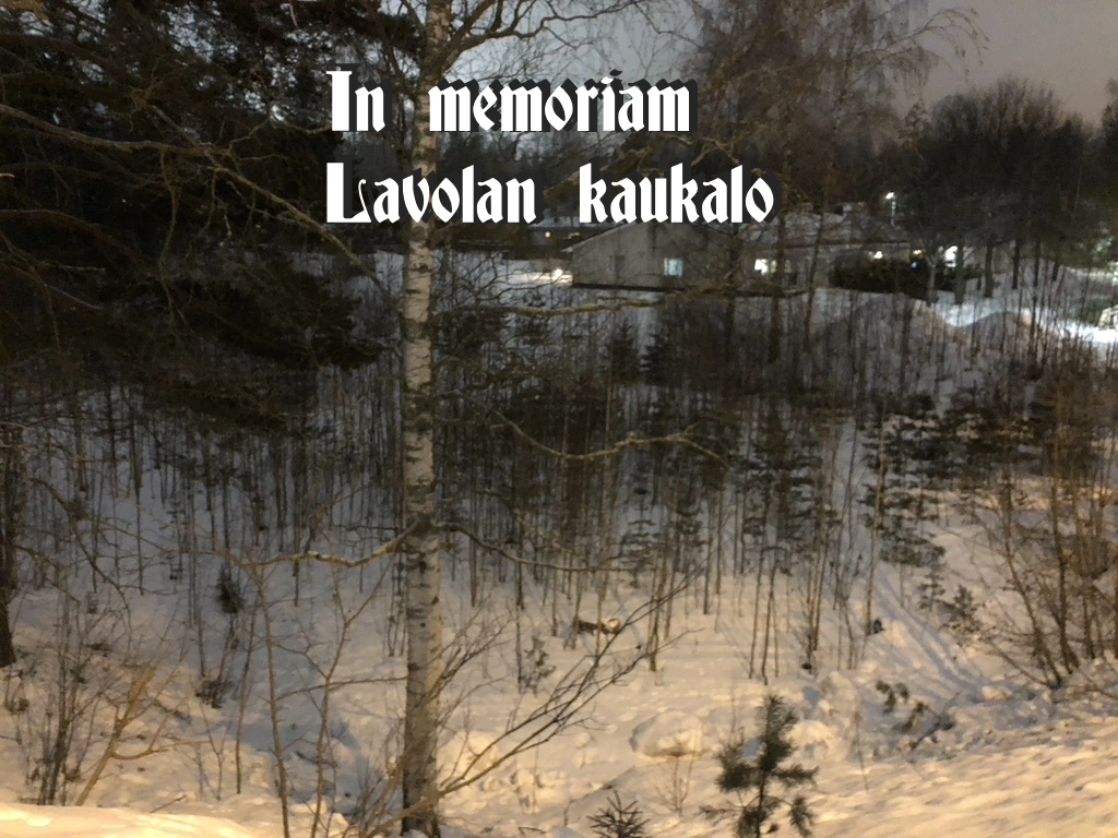 Lavolan kaukalo - In memoriam - Balls to the Wall blogi