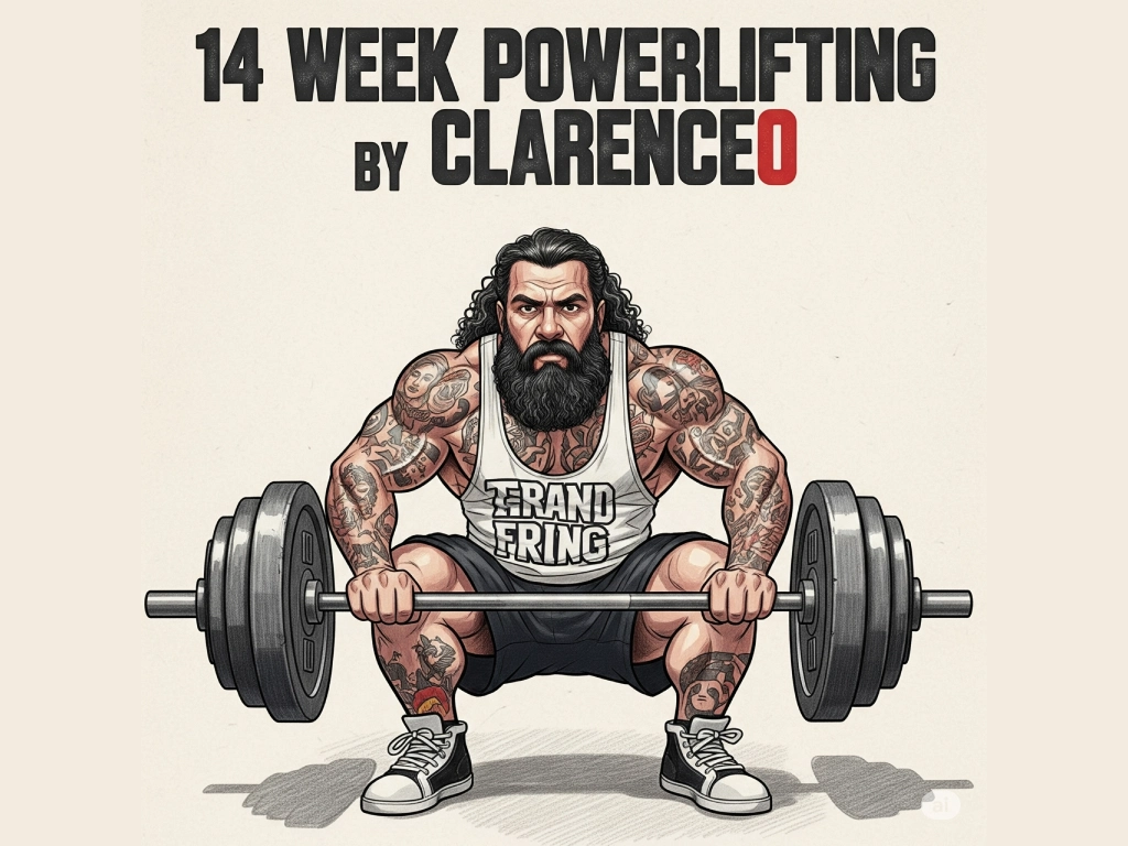 clarence0 - Clarence Kennedy 14 week Powerlifting - Balls to the Wall blogi